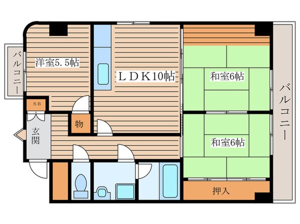 ユーキマンションの物件間取画像